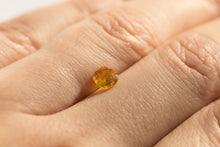 画像をギャラリービューアに読み込む, .64ct Loose Natural Cushion Yellow Sapphire