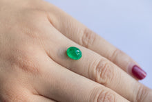画像をギャラリービューアに読み込む, 2.34ct Loose Natural Oval Cab Emerald