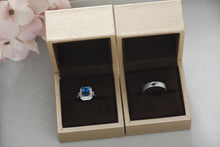 Laden Sie das Bild in den Galerie-Viewer, Custom Made Anniversary Sapphire Ring Set