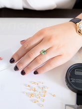 画像をギャラリービューアに読み込む, Halo Diamond Pave Half-way Engagement Ring