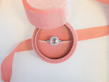 Laden Sie das Bild in den Galerie-Viewer, Custom Made Purple Spinel Halo 925 Silver Ring