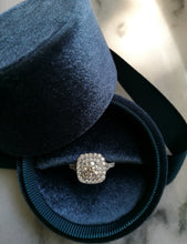 Laden Sie das Bild in den Galerie-Viewer, Custom Made Double Cushion Halo Diamond Ring