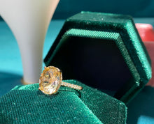 Load image into Gallery viewer, Custom Made Morganite Diamond Pave Ring