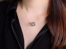 Load image into Gallery viewer, Mini Jadeite Ring Necklace