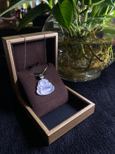 Load image into Gallery viewer, Icy White Carved Jadeite Buddha Pendant
