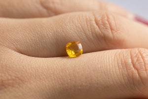 .90ct Loose Natural Cushion Yellow Sapphire