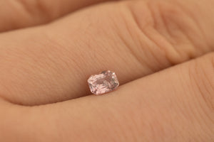 .49ct Loose Natural Emerald cut Brownish Pink Sapphire