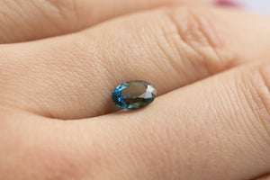 1.16ct Loose Oval Natural Greenish Blue Sapphire