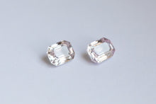 将图片加载到图库查看器，.86ct Loose Pair of Natural Emerald cut Pink Sapphires
