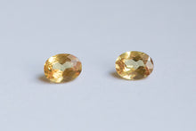 Load image into Gallery viewer, .42ct Loose Pair of Natural Oval Orange Sapphires
