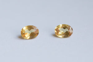 .42ct Loose Pair of Natural Oval Orange Sapphires