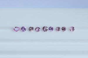 .81ct Loose Lot of Natural Mixed Cut pink Sapphires