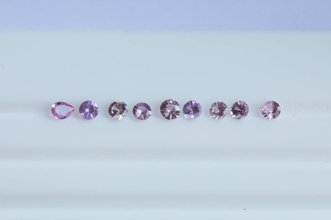 .81ct Loose Lot of Natural Mixed Cut pink Sapphires