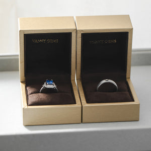 Custom Made Anniversary Sapphire Ring Set