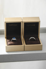 Load image into Gallery viewer, Custom Made Anniversary Sapphire Ring Set
