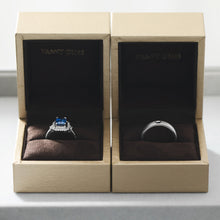 Load image into Gallery viewer, Custom Made Anniversary Sapphire Ring Set
