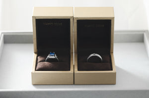 Custom Made Anniversary Sapphire Ring Set