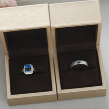 Laden Sie das Bild in den Galerie-Viewer, Custom Made Anniversary Sapphire Ring Set
