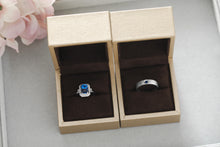 Load image into Gallery viewer, Custom Made Anniversary Sapphire Ring Set
