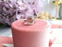 Load image into Gallery viewer, Custom Made Spinel Halo 925 Silver Ring
