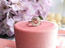 Load image into Gallery viewer, Custom Made Spinel Halo 925 Silver Ring
