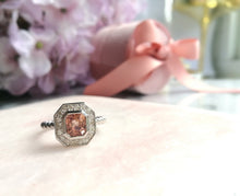 Load image into Gallery viewer, Custom Made Spinel Halo 925 Silver Ring
