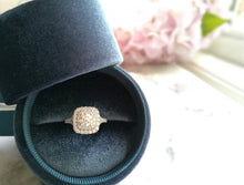 Load image into Gallery viewer, Custom Made Double Cushion Halo Diamond Ring
