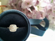 Load image into Gallery viewer, Custom Made Double Cushion Halo Diamond Ring
