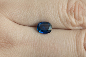 1.22ct Loose Natural Cushion Royal Blue Sapphire