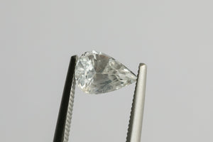 1.09ct Loose Natural Pear Shape White Sapphire