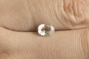 1.06ct Loose Natural Long Cushion Shape White Sapphire