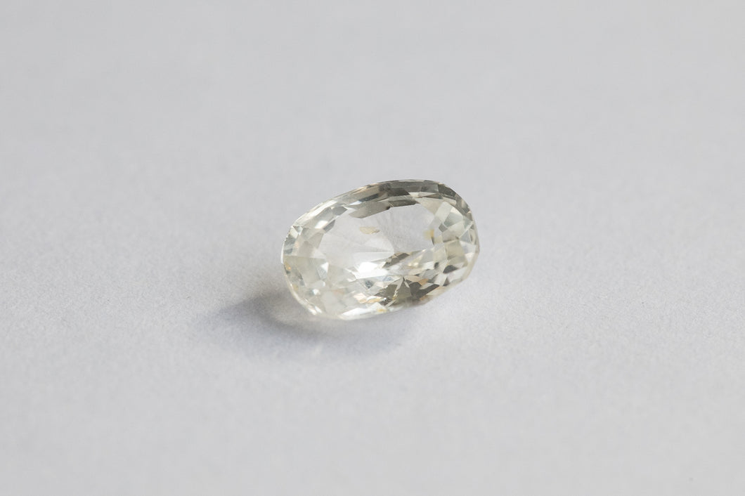 1.06ct Loose Natural Long Cushion Shape White Sapphire