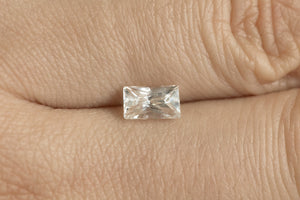 .97ct Loose Natural Criss Cut White Sapphire