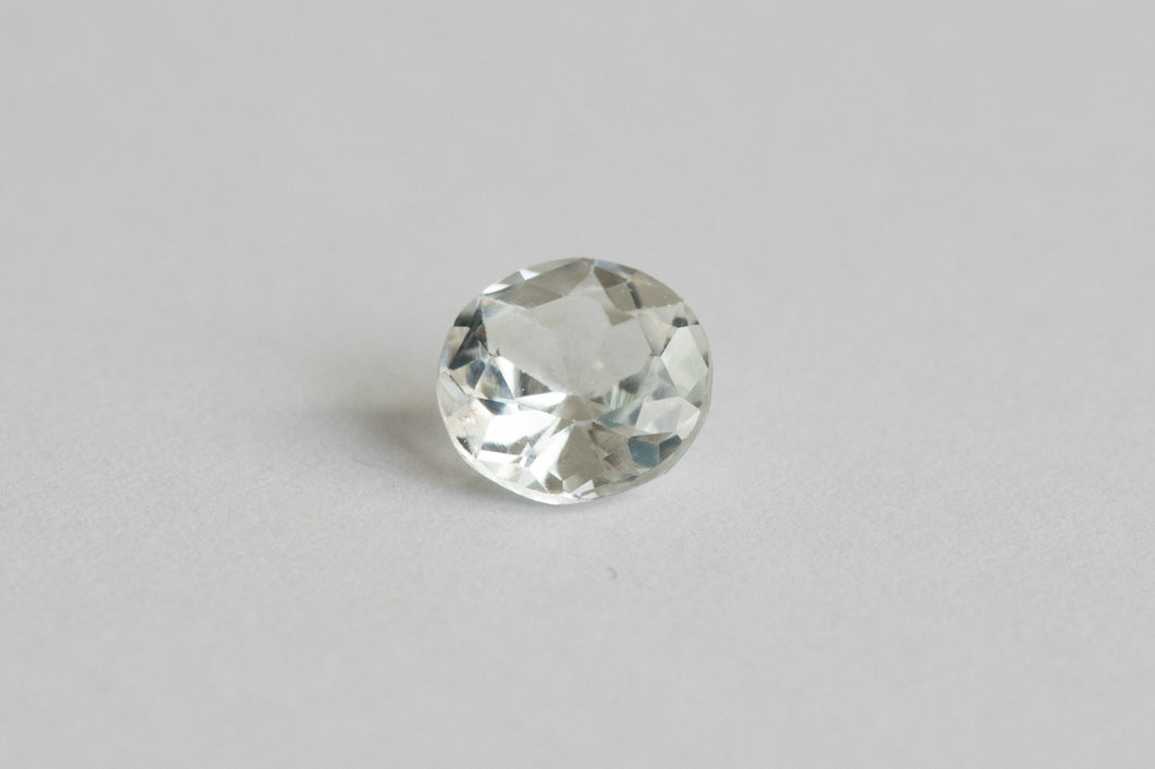 1.11ct Loose Natural Old Mine Round Cut White Sapphire