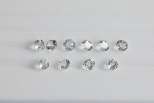 Load image into Gallery viewer, .60-.65ct Loose Natural round White Topaz
