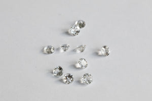 .60-.65ct Loose Natural round White Topaz