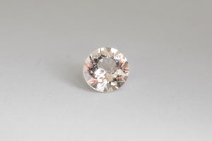 1.44ct Loose Natural round light Peach Pink Morganite