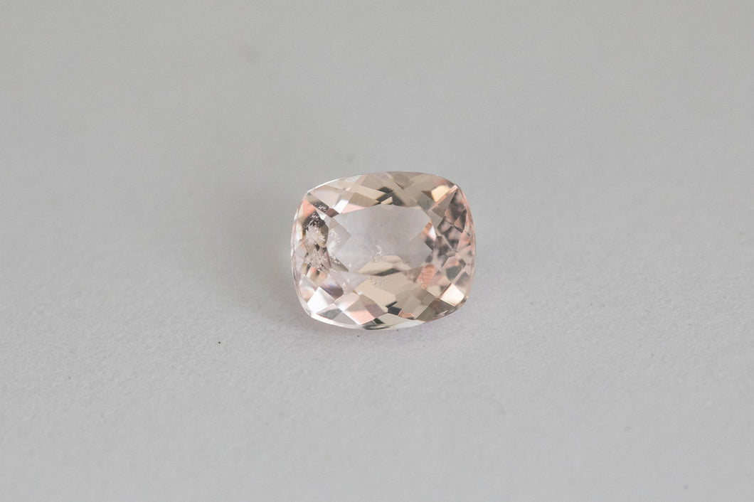 .55ct Loose Natural Cushion Peach Pink Morganite